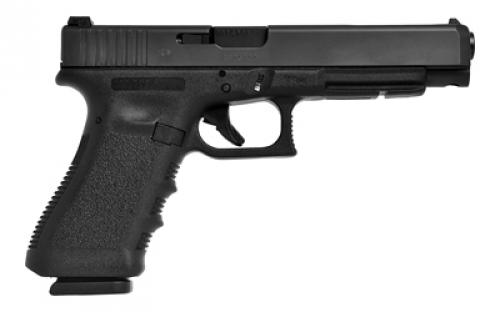 Glock 34, GEN 3, Semi-automatic, Striker Fired, Longslide, 9MM, 5.31", Black, Interchangeable, 17 Rounds, 2 Mags, Prac/Tac, Fixed Sights, Polymer, Matte G3417US