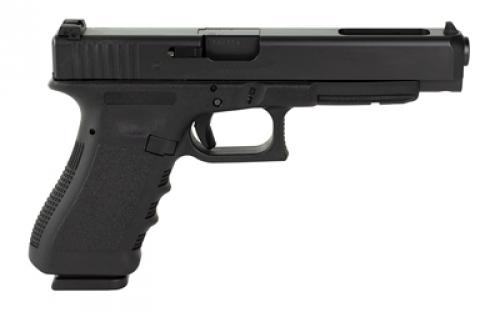 Glock 35, GEN 3, Semi-automatic, Striker Fired, Longslide, 40 S&W, 5.31", Black, Interchangeable, 15 Rounds, 2 Mags, Prac/Tac, Fixed Sights, Polymer, Matte G3517AUT