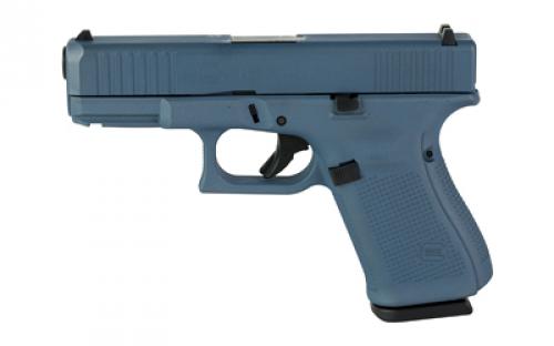 Glock 19 GEN 5, Semi-automatic, Striker Fired, Compact, 9MM, 4.02 Barrel, Cerakote Finish, Blue Titanium, 15 Rounds, 3 Magazines PA195S204-BT