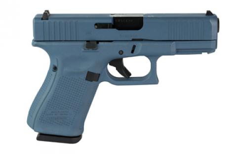 Glock 19 GEN 5, Semi-automatic, Striker Fired, Compact, 9MM, 4.02" Barrel, Cerakote Finish, Blue Titanium, 15 Rounds, 3 Magazines PA195S204-BT