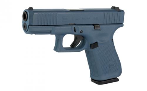 Glock 19 GEN 5, Semi-automatic, Striker Fired, Compact, 9MM, 4.02" Barrel, Cerakote Finish, Blue Titanium, 15 Rounds, 3 Magazines PA195S204-BT