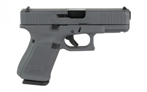 Glock 19 GEN 5, Semi-automatic, Striker Fired, Compact, 9MM, 4.02" Barrel, Cerakote Finish, Sniper Gray, 15 Rounds, 3 Magazines PA195S204-SG