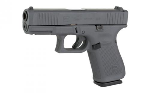 Glock 19 GEN 5, Semi-automatic, Striker Fired, Compact, 9MM, 4.02" Barrel, Cerakote Finish, Sniper Gray, 15 Rounds, 3 Magazines PA195S204-SG