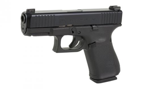 Glock Glock 19, Striker Fired, Compact Size, 9MM, 4.02" Marksman Barrel, Polymer Frame, Matte Finish, Ameriglo Agent Night Sights (Green Tritium Front Sight with Lumigreen Outline, Black Serrated U-Notch Rear Sight with 2-Dot Green Tritium with Black Outlines), 3 Magazines, Front Serrations, Ambidextrous Slide Stop Lever, Flared Mag Well, nDLC Finished Slide and Barrel, No Finger