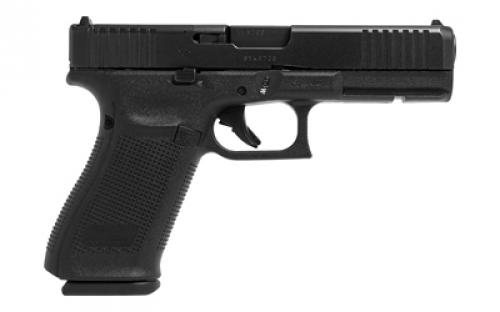 Glock 20 Gen 5 MOS, Striker Fired, Semi-automatic, Polymer Frame Pistol, Full Size, 10MM, 4.61" Barrel, Matte Finish, Black, Fixed Sights, Optics Ready, 10 Rounds, 3 Magazines, Comes with Glock OEM Adapter Plate 06 for Trijicon RMR Footprint PA205S201MOS