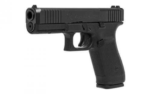 Glock 20 Gen 5 MOS, Striker Fired, Semi-automatic, Polymer Frame Pistol, Full Size, 10MM, 4.61" Barrel, Matte Finish, Black, Fixed Sights, Optics Ready, 10 Rounds, 3 Magazines, Comes with Glock OEM Adapter Plate 06 for Trijicon RMR Footprint PA205S201MOS