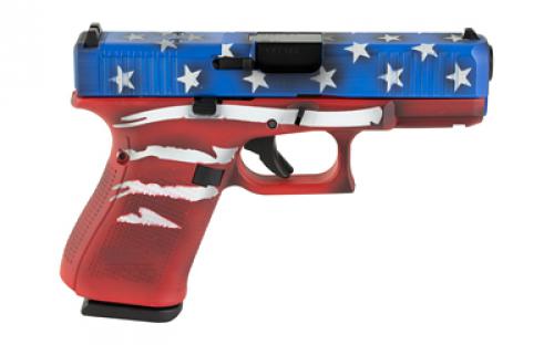 Glock 23 M.O.S. GEN 5, Semi-automatic, Striker Fired, Compact, 40 S&W, 4.02" Barrel, Cerakote Finish, Red/White/Blue Battle Worn Flag, 13 Rounds, 3 Magazines PA235S204MOS-RWBBWFL