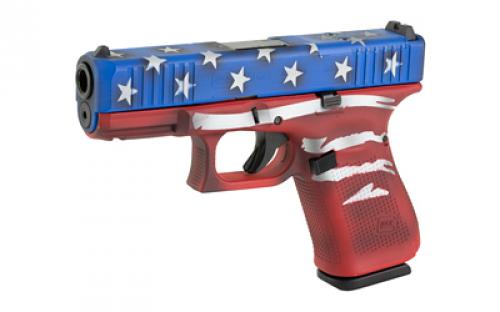 Glock 23 M.O.S. GEN 5, Semi-automatic, Striker Fired, Compact, 40 S&W, 4.02" Barrel, Cerakote Finish, Red/White/Blue Battle Worn Flag, 13 Rounds, 3 Magazines PA235S204MOS-RWBBWFL