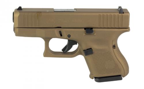 Glock 27 GEN 5, Semi-automatic, Striker Fired, Sub-Compact, 40 S&W, 3.43 Barrel, Cerakote Finish, Burnt Bronze, 9 Rounds, 3 Magazines PA275S204-BB