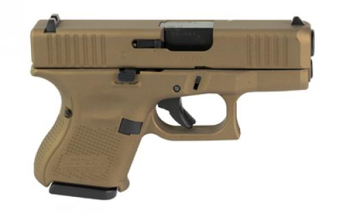 Glock 27 GEN 5, Semi-automatic, Striker Fired, Sub-Compact, 40 S&W, 3.43" Barrel, Cerakote Finish, Burnt Bronze, 9 Rounds, 3 Magazines PA275S204-BB