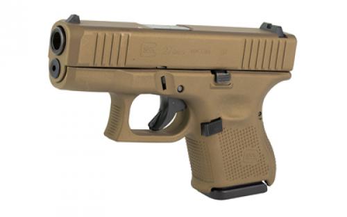 Glock 27 GEN 5, Semi-automatic, Striker Fired, Sub-Compact, 40 S&W, 3.43" Barrel, Cerakote Finish, Burnt Bronze, 9 Rounds, 3 Magazines PA275S204-BB