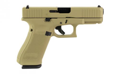 Glock 45, Semi-automatic, Striker Fired, Compact, 9MM, 4.02" Barrel, Cerakote Finish, Coyote Tan, 17 Rounds, 3 Magazines PA455S204-CT