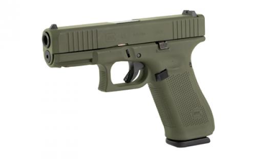 Glock 45, Semi-automatic, Striker Fired, Compact, 9MM, 4.02" Barrel, Cerakote Finish, Olive Drab Green, 17 Rounds, 3 Magazines PA455S204-OD