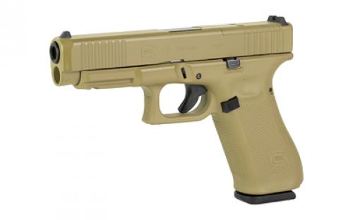 Glock 47 M.O.S., GEN 5, Semi-automatic, Striker Fired, Full Size, 9MM, 4.49" Barrel, Cerakote Finish, Coyote, 17 Rounds, 3 Magazines PA475S204MOS-CT