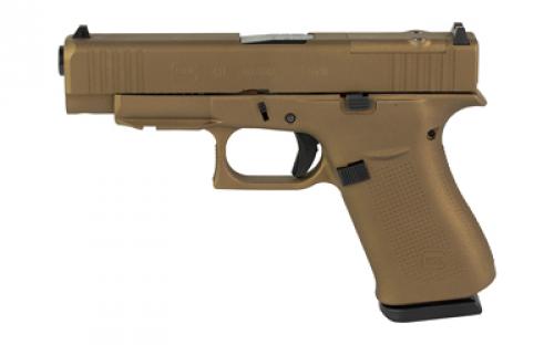 Glock 48, M.O.S, Semi-automatic, Striker Fired, Compact, 9MM, 4.17 Barrel, Cerakote Finish, Burnt Bronze, 10 Rounds, 2 Magazines PA4850204FRMOS-BB