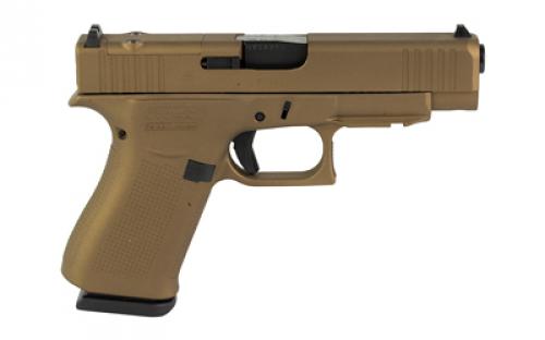 Glock 48, M.O.S, Semi-automatic, Striker Fired, Compact, 9MM, 4.17" Barrel, Cerakote Finish, Burnt Bronze, 10 Rounds, 2 Magazines PA4850204FRMOS-BB