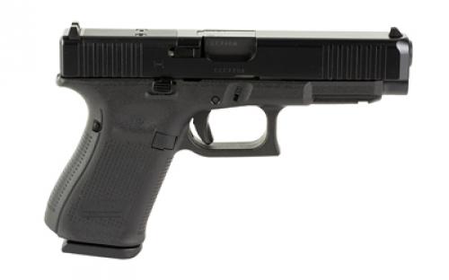 Glock 49 M.O.S., Semi-automatic, Safe Action, Full Size, Polymer Frame Pistol, 9MM, 4.49" Black, DLC Finish, Black, Interchangeable Backstraps, Optics Ready Slide, Fixed Sights, 10 Rounds, 3 Magazines PA495S201MOS