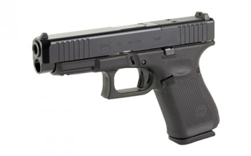 Glock 49 M.O.S., Semi-automatic, Safe Action, Full Size, Polymer Frame Pistol, 9MM, 4.49" Black, DLC Finish, Black, Interchangeable Backstraps, Optics Ready Slide, Fixed Sights, 10 Rounds, 3 Magazines PA495S201MOS