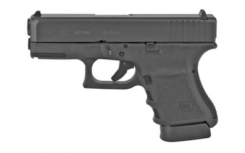 Glock 30SF Gen3, Striker Fired, Semi-automatic, Polymer Frame Pistol, Sub-Compact, 45 ACP, 3.78 Barrel, Matte Finish, Black, Fixed Sights, 10 Rounds, 2 Magazines PF3050201