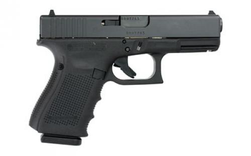 Glock 32 Gen4, Striker Fired, Semi-automatic, Polymer Frame Pistol, Compact, 357 SIG, 4.02" Barrel, Matte Finish, Black, Fixed Sights, 13 Rounds, 3 Magazines PG3250203