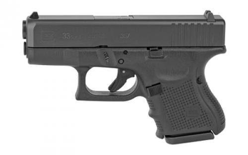 Glock 33 Gen 4 357 Sig 9Rd 3 Mags Semi-automatic Double Action Only Sub Compact 357 Sig 3.78 Polymer Matte Fixed Sights PG3350201