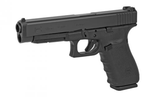 Glock 41 Gen4 Competition, Striker Fired, Semi-automatic, Polymer Frame Pistol, Full Size, 45 ACP, 5.31" Barrel, Matte Finish, Black, Adjustable Sights, 10 Rounds, 3 Magazines PG4130101