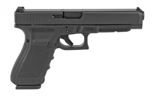 Glock 41 Gen4 Competition, Striker Fired, Semi-automatic, Polymer Frame Pistol, Full Size, 45 ACP, 5.31" Barrel, Matte Finish, Black, Adjustable Sights, 13 Rounds, 3 Magazines PG4130103