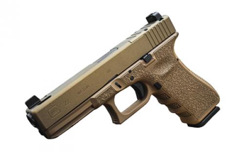 Glock 22X Gen3, Striker Fired, Semi-automatic, Polymer Frame Pistol, Full Size, 40 S&W, 4.49 Barrel, Matte Finish, FDE, Suppressor Height Sights, 15 Rounds, 2 Magazines, Glock OEM Rail, Static Laser Stippling, Optic Cut for Trijicon/Holosun With Hardware, Ported Barrel And Slide PI2250203-22X