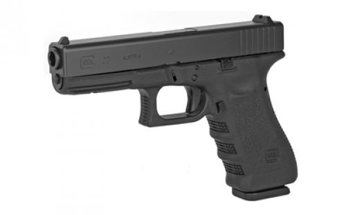 Glock 22 Gen3, Striker Fired, Semi-automatic, Polymer Frame Pistol, Full Size, 40 S&W, 4.49" Barrel, Matte Finish, Black, Fixed Sights, 15 Rounds, 2 Magazines, Glock OEM Rail, Right Hand PI2250203