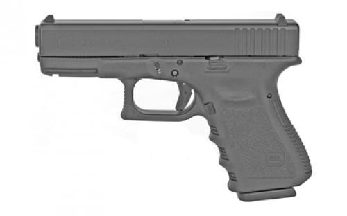 Glock 23 Gen3, Striker Fired, Semi-automatic, Polymer Frame Pistol, Compact, 40 S&W, 4.02 Barrel, Matte Finish, Black, Fixed Sights, 10 Rounds, 2 Magazines PI2350201