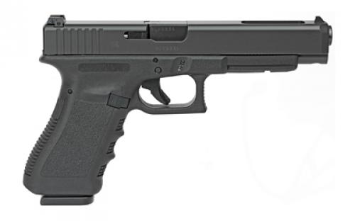 Glock 35 Gen3, Striker Fired, Semi-automatic, Polymer Frame Pistol, Full Size, 40 S&W, 5.31" Barrel, Matte Finish, Black, Adjustable Sights, 10 Rounds, 2 Magazines PI3530101