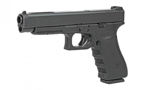 Glock 35 Gen3, Striker Fired, Semi-automatic, Polymer Frame Pistol, Full Size, 40 S&W, 5.31" Barrel, Matte Finish, Black, Adjustable Sights, 10 Rounds, 2 Magazines PI3530101