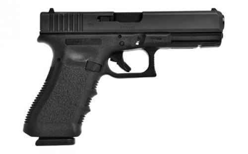 Glock 37 Semi-automatic Safe Action Full 45 GAP 4.49" Black 10 Rounds 2 Mags, Glock OEM Rail Right Hand Fixed Sights 3750201 Polymer Matte