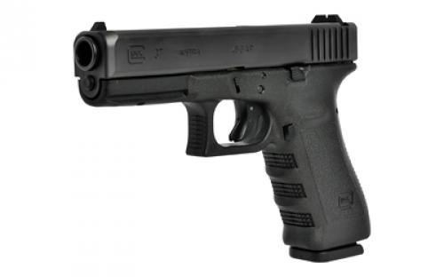 Glock 37 Semi-automatic Safe Action Full 45 GAP 4.49" Black 10 Rounds 2 Mags, Glock OEM Rail Right Hand Fixed Sights 3750201 Polymer Matte