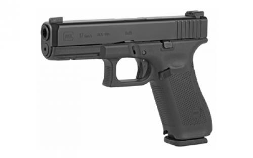 Glock 17 Gen5, Rebuilt, Striker Fired, Full Size, 9MM, 4.49" Marksman Barrel, Polymer Frame, Matte Finish, 17Rd, 3 Magazines, Ambidextrous Slide Stop Lever, Flared Mag Well, nDLC Finished Slide and Barrel, No Finger Grooves, May or May Not Come With Night Sights PR17555