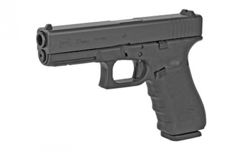 Glock 22, Gen4, Safe Action, Full Size Pistol, 40 S&W, 4.48" Barrel, Polymer Frame, Matte Finish, Fixed Sights,  15Rd, 3 Magazines, Glock OEM Rail, Rebuilt PR22501