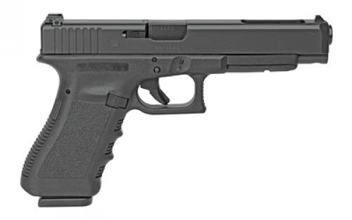 Glock 34, Safe Action, Full Size Pistol, 9MM, 5.31" Barrel, Polymer Frame, Matte Finish, Fixed Sights,  17Rd, 2 Magazines, Glock OEM Rail, Rebuilt PR34509