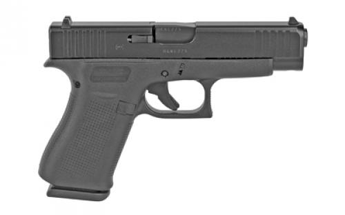 Glock 48, Black, Rebuilt, Striker Fired, Compact, 9MM, 4.17" Barrel, Polymer Frame, Silver Finish, 10Rd, 2 Magazines, May or May Not Come With Night Sights PR48509