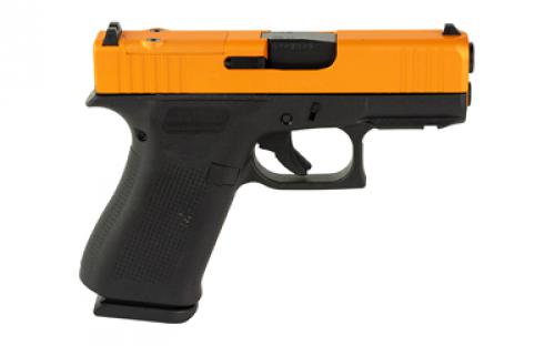 Glock 43X, M.O.S, Semi-automatic, Striker Fired, Sub-Compact, 9MM, 3.41" Barrel, Cerakote Finish, Carolina Gold Slide With Black Frame, 10 Rounds, 2 Magazines PX4350204FRMOS-CGS