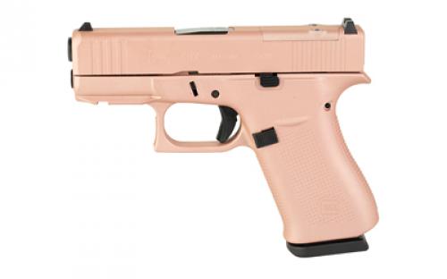 Glock 43X, M.O.S, Semi-automatic, Striker Fired, Sub-Compact, 9MM, 3.41 Barrel, Cerakote Finish, Rose Gold, 10 Rounds, 2 Magazines PX4350204FRMOS-RG