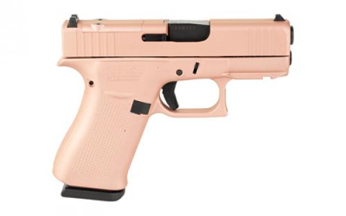 Glock 43X, M.O.S, Semi-automatic, Striker Fired, Sub-Compact, 9MM, 3.41" Barrel, Cerakote Finish, Rose Gold, 10 Rounds, 2 Magazines PX4350204FRMOS-RG