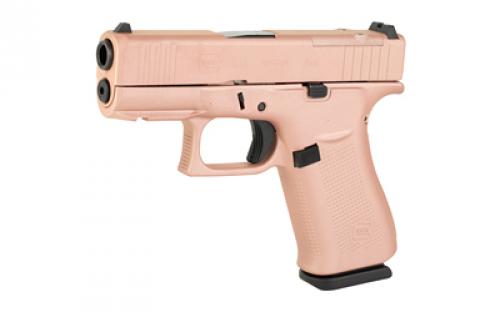 Glock 43X, M.O.S, Semi-automatic, Striker Fired, Sub-Compact, 9MM, 3.41" Barrel, Cerakote Finish, Rose Gold, 10 Rounds, 2 Magazines PX4350204FRMOS-RG