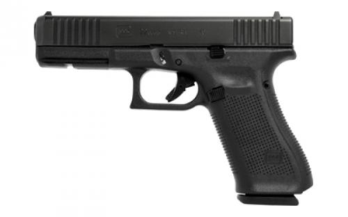 Glock 22, GEN 5, Semi-automatic, Striker Fired, Full, 40 S&W, 4.02, Black, 15 Rounds, 3 Magazines, Front Serrations, Fixed Sights, Polymer, Matte UA225S203