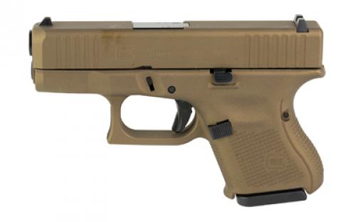 Glock 26, GEN 5, Semi-automatic, Striker Fired, Sub-Compact, 9MM, 3.43 Barrel, Cerakote Finish, Burnt Bronze, 10 Rounds, 3 Magazines UA265S204-BB