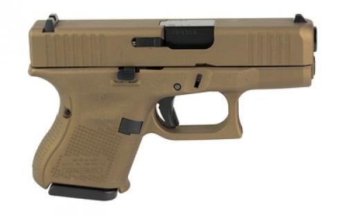 Glock 26, GEN 5, Semi-automatic, Striker Fired, Sub-Compact, 9MM, 3.43" Barrel, Cerakote Finish, Burnt Bronze, 10 Rounds, 3 Magazines UA265S204-BB