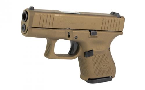 Glock 26, GEN 5, Semi-automatic, Striker Fired, Sub-Compact, 9MM, 3.43" Barrel, Cerakote Finish, Burnt Bronze, 10 Rounds, 3 Magazines UA265S204-BB