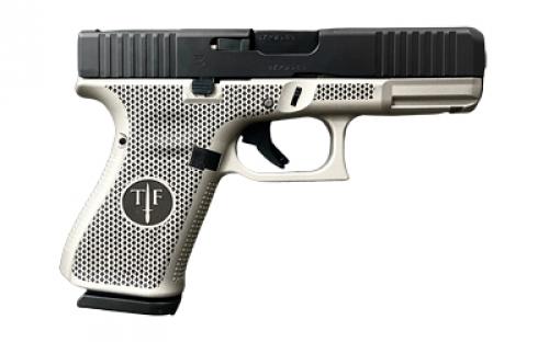 Glock 45 M.O.S., S.O.W.W. TALO Edition, Semi-automatic Pistol, Polymer Frame, Striker Fired, Compact, 9MM, 4.02 Barrel, Stippled/Laser Engraved, Cerakote Finish, Gray, Interchangeable Backstraps, Glock Sights, 17 Rounds, 3 Mags, Front Serrations UA4556203MOSSO4