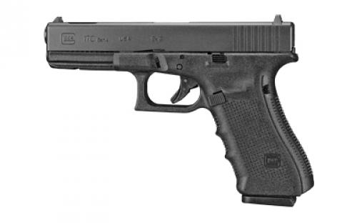 Glock 17C Gen 4, Striker Fired, Semi-automatic, Polymer Framed Pistol, Full Size, 9MM, 4.49  Compensated Barrel, Matte Finish, Black, 17 Rounds, 3 Magazines UG1759203