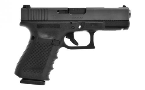 Glock 19C Gen 4, Striker Fired, Semi-automatic, Polymer Framed Pistol, Full Size, 9MM, 4.01" Compensated Barrel, Matte Finish, Black, Fixed Sights, 10 Rounds, 3 Magazines UG1959201