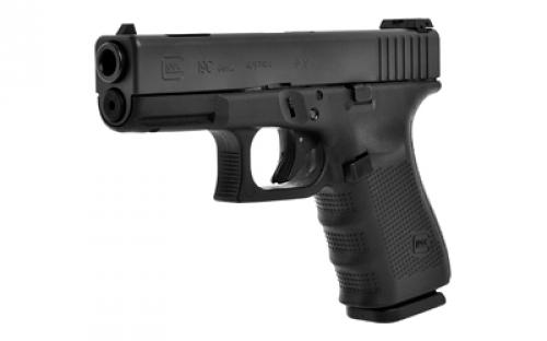 Glock 19C Gen 4, Striker Fired, Semi-automatic, Polymer Framed Pistol, Full Size, 9MM, 4.01" Compensated Barrel, Matte Finish, Black, Fixed Sights, 10 Rounds, 3 Magazines UG1959201